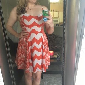 Chevron Skater Dress